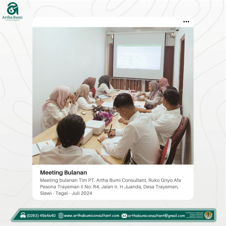 Meeting bulanan Tim PT. Artha Bumi Consultant